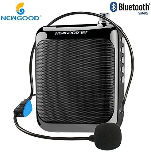 NEWGOOD Classroom Teachers Professional Personal Wired Voice Amplifiers Headset Microphone for Coach Training,Yoga,School Classroom Presentation,Tour Guide System (Black)