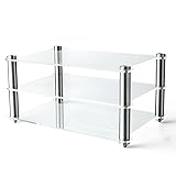 KGUSS Mini Audio Component Rack Acrylic 2-Layer