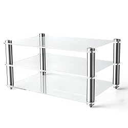 KGUSS Mini Audio Component Rack Acrylic 2-Layer