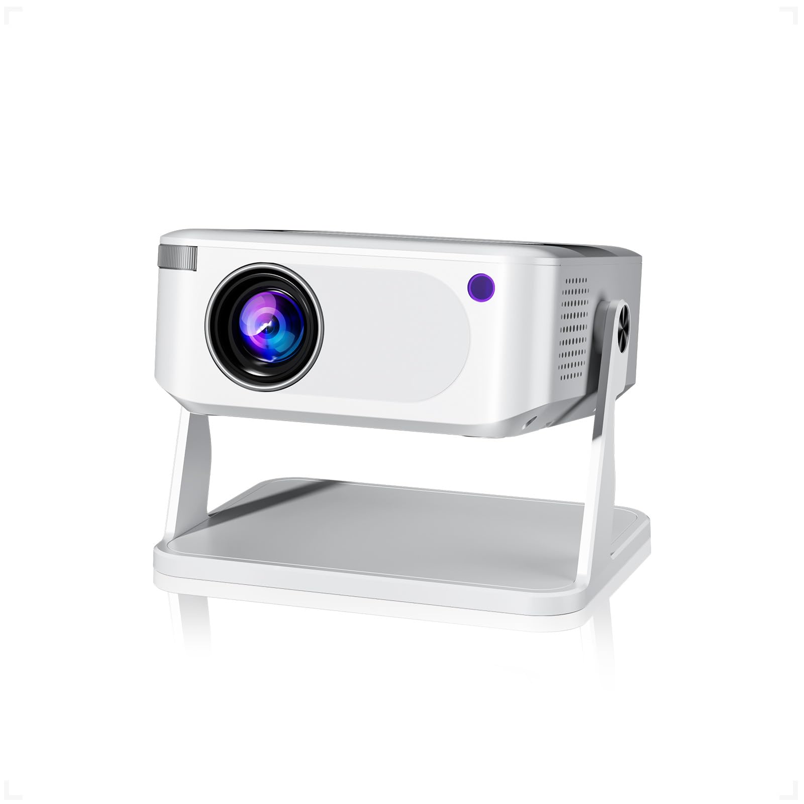 Photo 1 of Mini Projector with WiFi 6 and Bluetooth 5.2, Portable Projector 4K Support, Auto Vertical Keystone 270° Rotatable, Compatible with Smartphone/TV Stick/Box/USB/HDMI