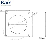 Kair 150mm 6 Inch Round Ducting Wall Plate - UK Made Ventilation Vent Cover view 2