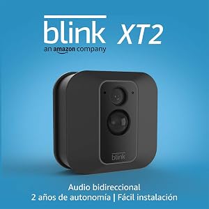 Nueva Blink XT2 | Cámara de seguridad inteligente, exteriores e interiores, almacenamiento en el Cloud, audio bidireccional, 2 años de autonomía | 1 cámara
