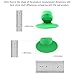 Silicone Pot Holders, YYP Silicone Heat Resistant Pot Holders, Oven Mini Mitts, Cooking Pinch Grips for Kitchen(No More Burning Your Fingers!)- Set of 3 - Green