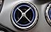 Angelguoguo Car Air Conditioning Air Outlet Decoration Trim Ring Sticker for Mercedes Benz A/B/GLA/CLA Class GLA180 200 220 260 (Blue-Inner ring)
