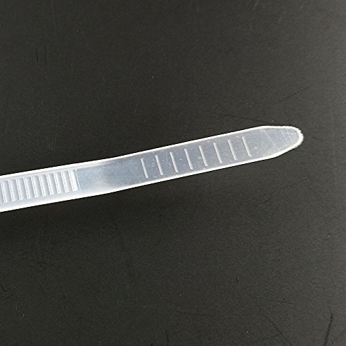 HS White Cable Ties 10" Zip Ties 50 Lbs (100 Pack) Medium Clear Zip Ties for Office Home Outdoor Cable Management