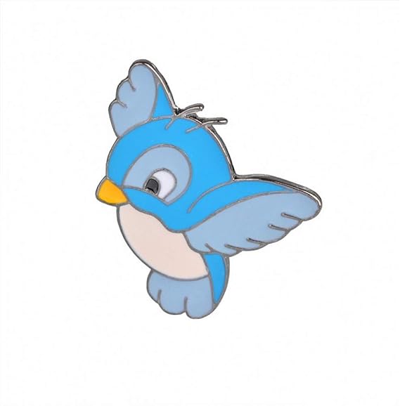 Wylbqm Broche Lindo Dibujo Animado Azul Pajaro Broche Esmalte Tres Pajaros Boton Mochila Chaqueta De Mezclilla Collar De Solapa Insignia De La Joyeria Para Ninos Amazon Es Hogar