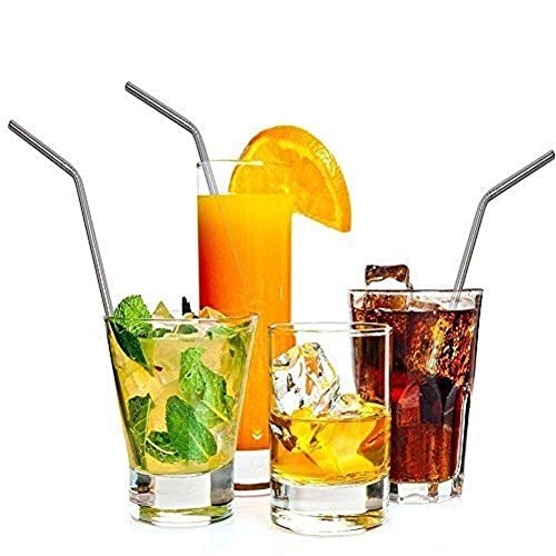 image for Stainless Steel Straws, Daily-Life Set of 6 for 20 or 30oz Tumblers Cu