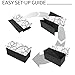 Otto & Ben Folding Toy Box Chest with Memory Foam Seat Faux Leather Trunk Bedroom Ottomans Bench Foot Rest Stool, 30 Inch, White