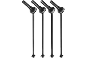 Rcarmumb Drive Shaft CVD Upgrades Part for 1/8 Sledge 4WD #95076-4, 4pcs Front Rear Harden Steel #45 Upgrades Parts Hop-up for 1/8 4WD Sledge Monster Truck 95076-4,Black