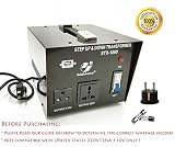 Goldsource 1000W Step Up & Step Down Voltage Transformer Converter, STU-1000 Heavy Duty Continuous AC 110-120V to 220-240V Converter with US Standard & Universal Outlets and DC 5V USB Port, 1000 Watt