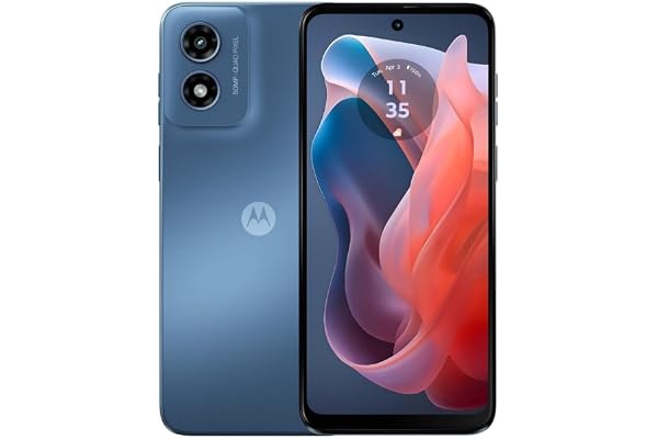 Motorola Moto G Play | 2024 | AT&T Unlocked 4G LTE | 4/64GB | 50 MP Camera | Sapphire Blue (Renewed)
