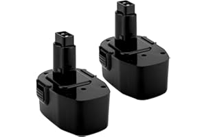 Shentec 2 Pack 4800Ah 14.4V Battery Compatible with Dewalt DC9091 DW9091 DW9094 DW9094 DC9091 DE9038 DE9091 DE9092 DC Series,