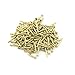 Linwood Miniature Round Head Nails Multi-Purpose for DIY Projects Decorative Pictures Jewelry Boxes Household Accessories Nail 200pcs Classic Color(0.04x0.23inch)(1×6mm, Gold)
