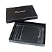 Mens RFID Blocking Slim Front Pocket Wallet Thin Leather Credit Card Holder(Black)