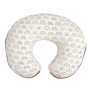 Boppy Organic Original Support Cover, FKA Nursing Pillow Cover, Spice Rainbows, 100% Organic Cotton Jersey Cover Fits…