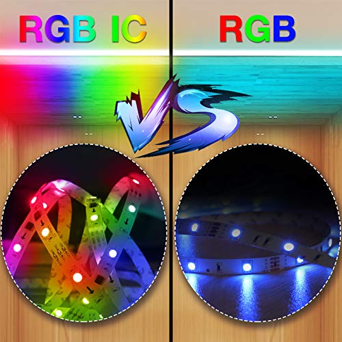 Daybetter Dream Color Led Strip Lights Kits, 32.8ft Led Lights with Multiple Colors in One Line Simultaneously