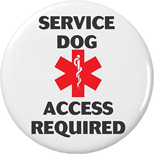 Service Dog ACCESS REQUIRED Medical Alert 2.25" Keychain Assistance Disability