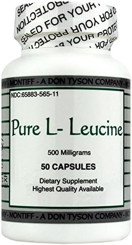 Pure L Leucine 500 mg 50 Capsules