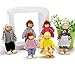 Tinksky Happy Doll Family Wooden Joint Puppet Maumet Including Grandparents for Kids Fun Role Playing ,Birthday Gift for your lovely son or daughter, Pack of 6