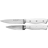 HENCKELS Forged Accent Razor-Sharp 2-pc Paring Knife Set, White Handle, German Engineered Informed by 100+ Years of Mastery