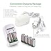 Box: Smart Charger + 6 pcs RCR123A 3.0V (3.2V NOM) 400mAh LiFePO4 Rechargeable Batteries (Not for Arlo Camera)