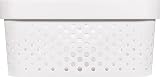 Curver Infinity Dots Rect Storage Boxes Set of 4 4.5 Litre White view 6