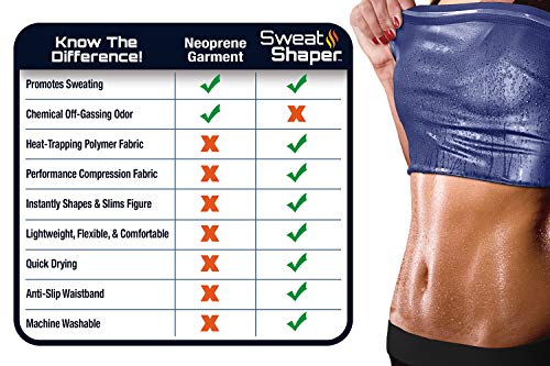 Sweat Shaper Women's Premium Workout Tank Top Slimming Polymer Sauna Vest, Small/Medium