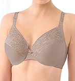 Glamorise Elegance Embroidered Wonderwire, Taupe, 44DD