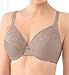 Glamorise Elegance Embroidered Wonderwire, Taupe, 44DD