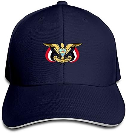 Emblem of Yemen Men's Stylish Flat Hat Baseball Cap Hip-Hop Peaked Cap for Four Seasons