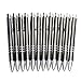 boyue Metal Fine Point Black Ball Pen (Pack of 12)