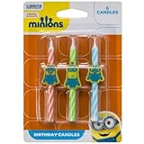 Minions Birthday Cake Candles - 6 pc