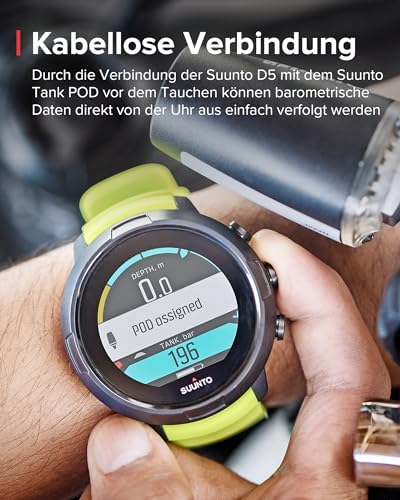 D5 Tauchcomputer mit Farbdisplay, wasserdicht bis 100 m
