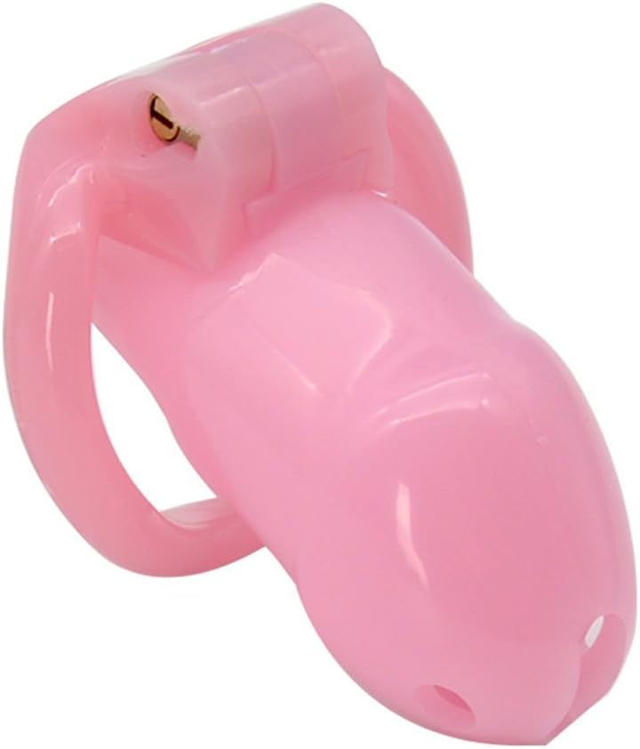 The Bondage Locker Resin Cage Belt Chastity Device, Pink, 8 Count (Pack of 1) - Image 5