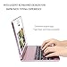 iPad Keyboard Case 9.7 for iPad 2018 (6th Gen) - 2017 (5th Gen) - iPad Pro 9.7 - iPad Air 2 & 1, 7 Color Backlit Keyboard Case/360 Rotate Wireless/BT Keyboard Case with Auto Sleep/Wake (Rose Gold)