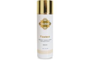 Fake Bake Flawless Coconut Sunless Tanning Serum with Hyaluronic Acid Lightweight Illuminating Face & Body Gradual Self Tanner - Hydrating & Rejuvenating Skin Care for Women & Men - 5 oz