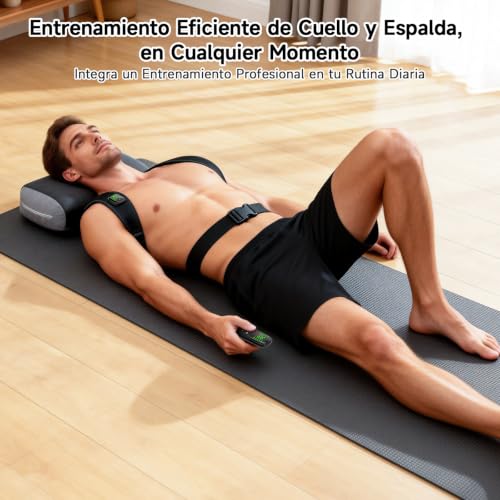 Relassy EMS Espalda & Cuello, 10 Modos, 30 Niveles, Mando Display | EMS para espalda & cuello, 10 programas & 30 niveles, mando con display – fortalece músculos y relaja profundamente.