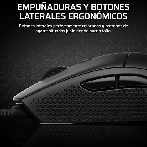 M55 Ratón Ligero para Juegos FPS con Cable – Negro