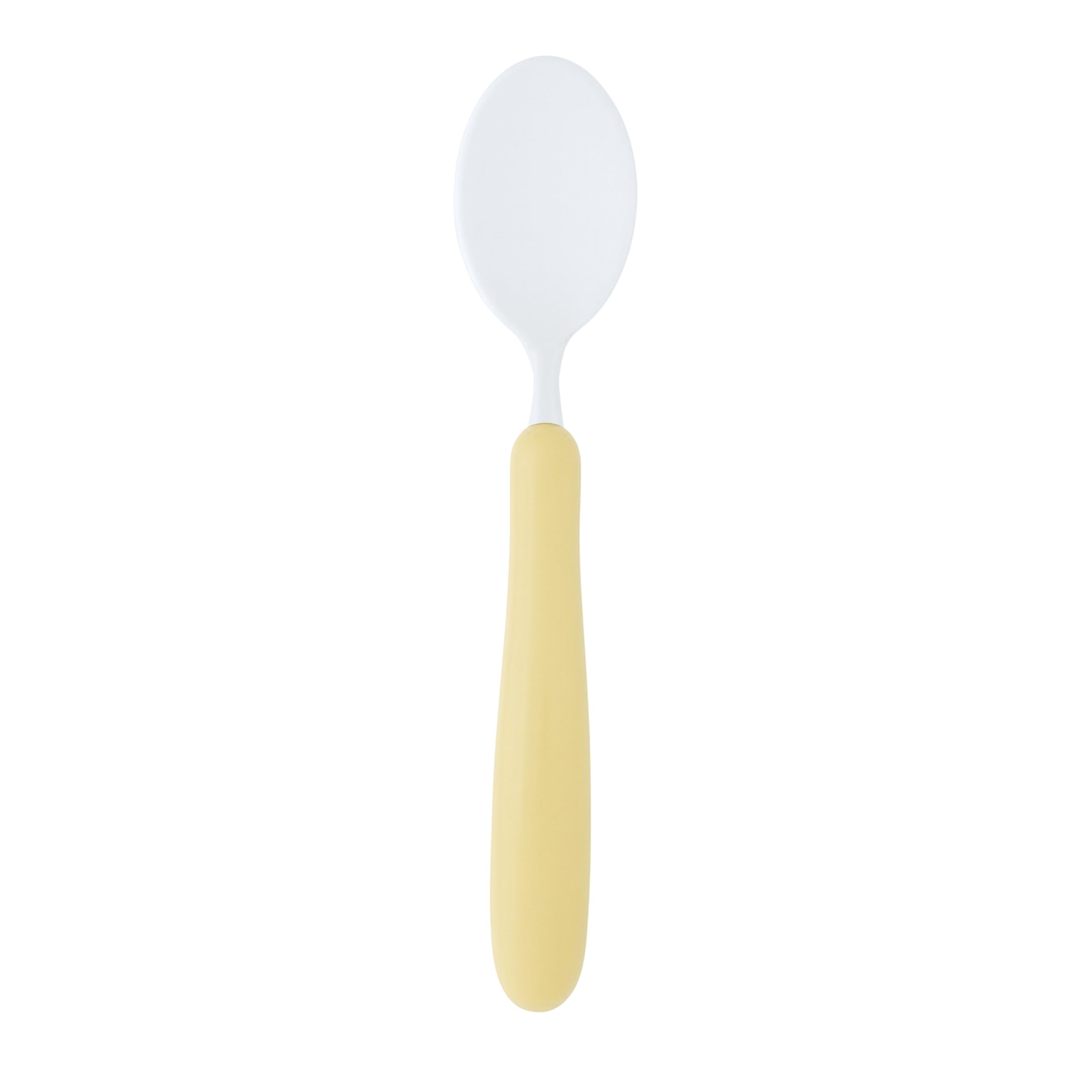 HOMECRAFT Caring Cutlery, Ivory Handle Soft Coated Spoon (Eligible for VAT Relief in the UK) Ergonomic Stainless Steel Eating Utensil, Silverware for Weak Grip, Elderly, Disabled, Handicapped