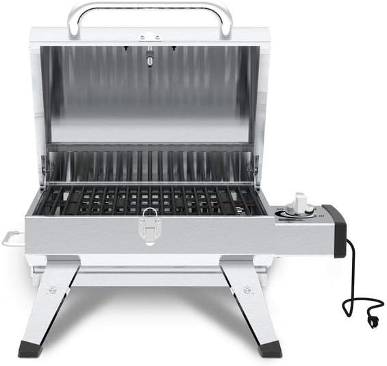 review GrillPro Table Top Portable Electric Grill in Stainless Steel