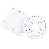 EXCEART 2pcs Kumihimo Beading Cord Disc Disk Round