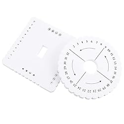 EXCEART 2pcs Kumihimo Beading Cord Disc Disk Round