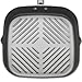 Farberware Specialties Nonstick Square Griddle / Grill Pan with Spout - 11 Inch, Platinum