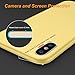 DTTO iPhone X Case, [Romance Series] Liquid Silicone Gel Rubber Anti-Scratch Shockproof 5. 8 Inch iPhone Case for Apple iPhone X with Honeycomb Grid Pattern, Duckling Yellow