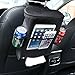 isyoung Compatible with 10'' Ipad Holder and 1 Tissue Box Clear Large Storage Organizers,2-Pack 15.7''x9.7'' Car Seat Back Protectors Baby Backseat Organizer Multifunction Travel Storage Bag