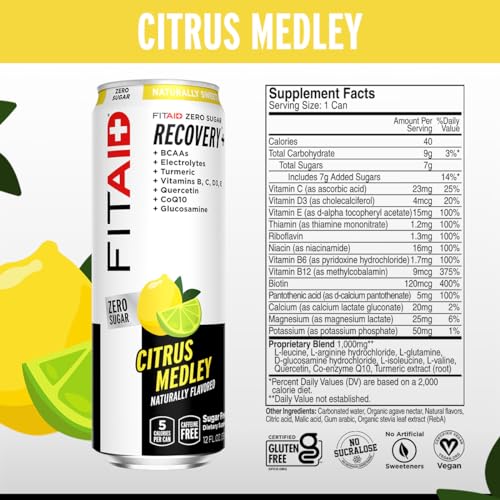 FITAID ZERO, KetoFriendly, Number 1 PostWorkout Recovery Drink