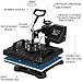 Mophorn Heat Press 12x15 Inch 5IN1 Heat Press Machine Transfer Combo Swing-Away Heat Press Machine for T Shirt Mug Plate Hat Press