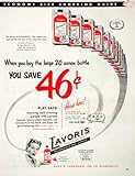 1952 Ad Lavoris Mouthwash Gargle Germ Oral Astringent Detergent Deodorent Throat - Original Print Ad