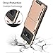 Vofolen Case for Galaxy Note 8 Case Wallet 4-Slot Pocket Credit Card ID Holder Flip Door Anti-Scratch Dual Layer Protective Bumper TPU Rubber Armor Hard Shell Cover for Samsung Galaxy Note 8 Rose Gold