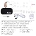 Banglijian Hearing Aid Rechargeable 201P Powerful gain with 4 Channels, Layered Noise Reduction, Adaptive Feedback Cancellation, 2 Types of Sound Tubes